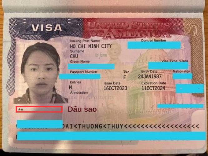 Những dấu sao 5 cánh trên Visa Mỹ sẽ ảnh hưởng như thế nào đến việc nhập cảnh?